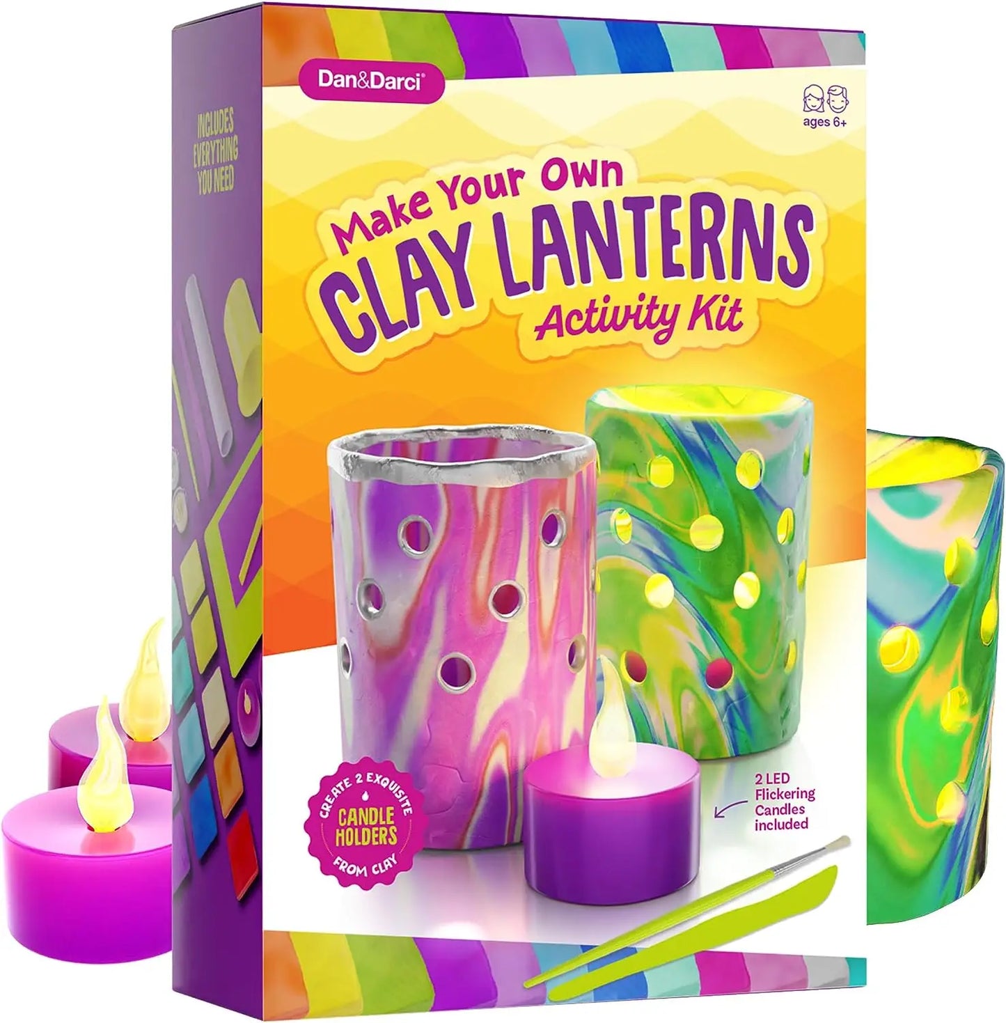 Light-Up Clay Lanterns Making Kit