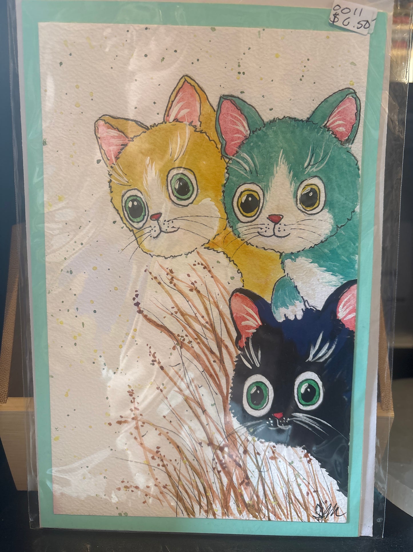 Ina Morchhauser Art - Hand Painted Card - Animals