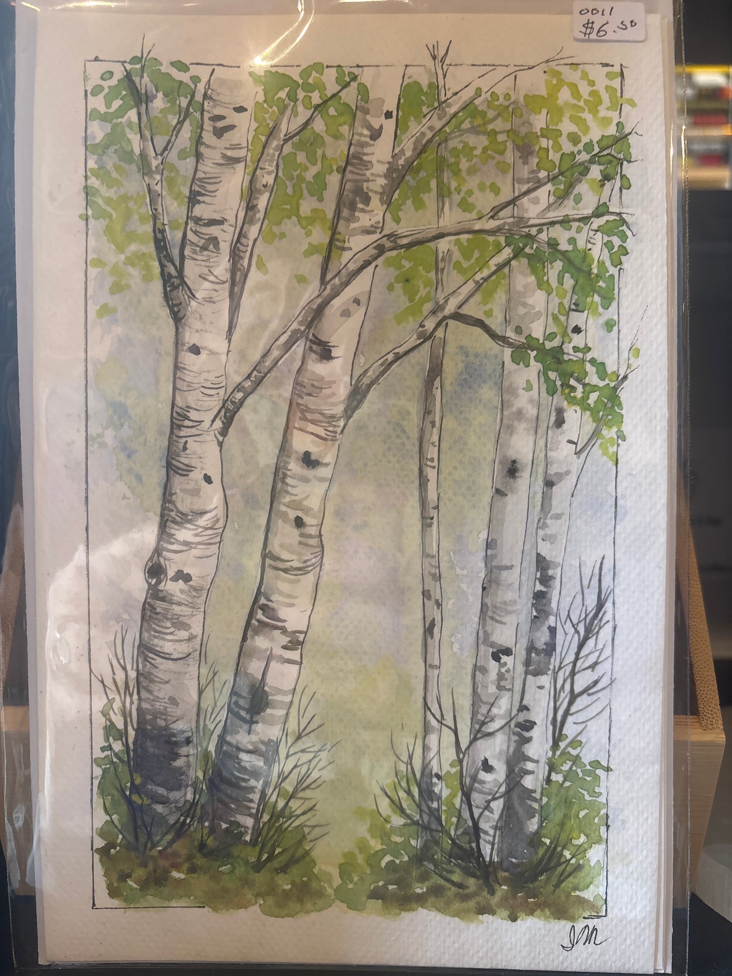 Ina Morchhauser Art - Hand Painted Card - Nature