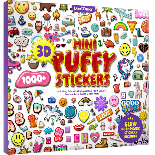 1000+ 3D Puffy Stickers - Dan&Darci