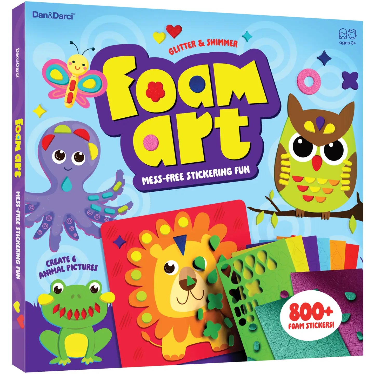 Mess-Free Foam Sticker Art Craft Kit For Kids - Dan & Darci
