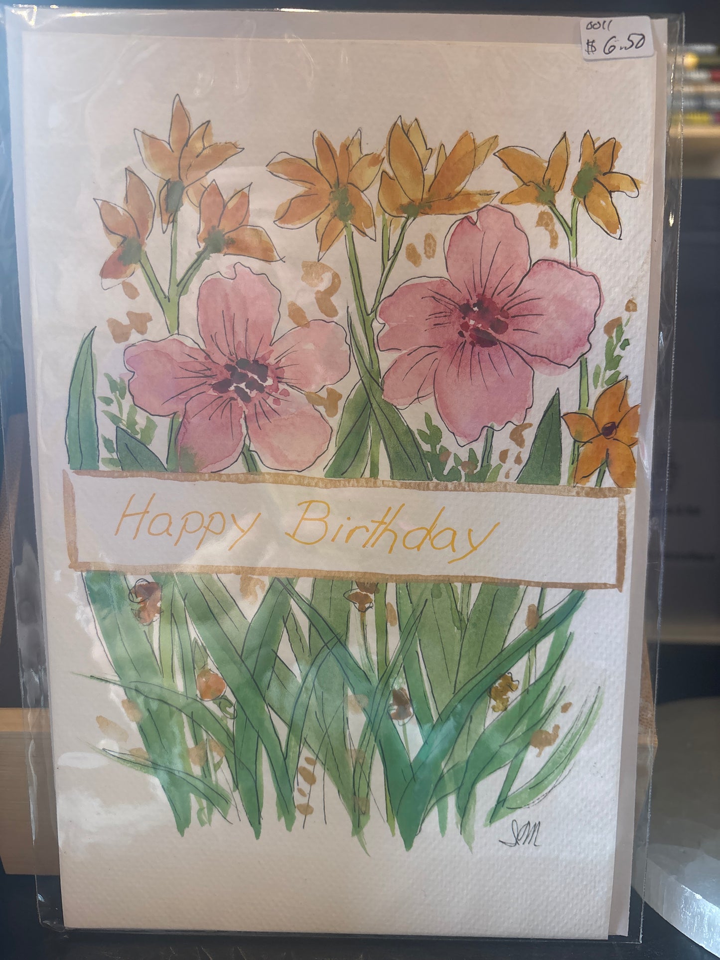 Ina Morchhauser Art - Hand Painted Card - Birthday