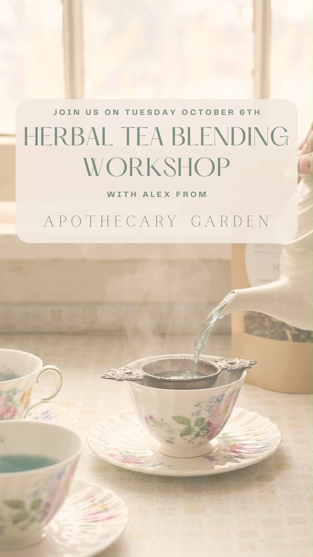 Fall Tea Blending with Alex from Apothecary Garden