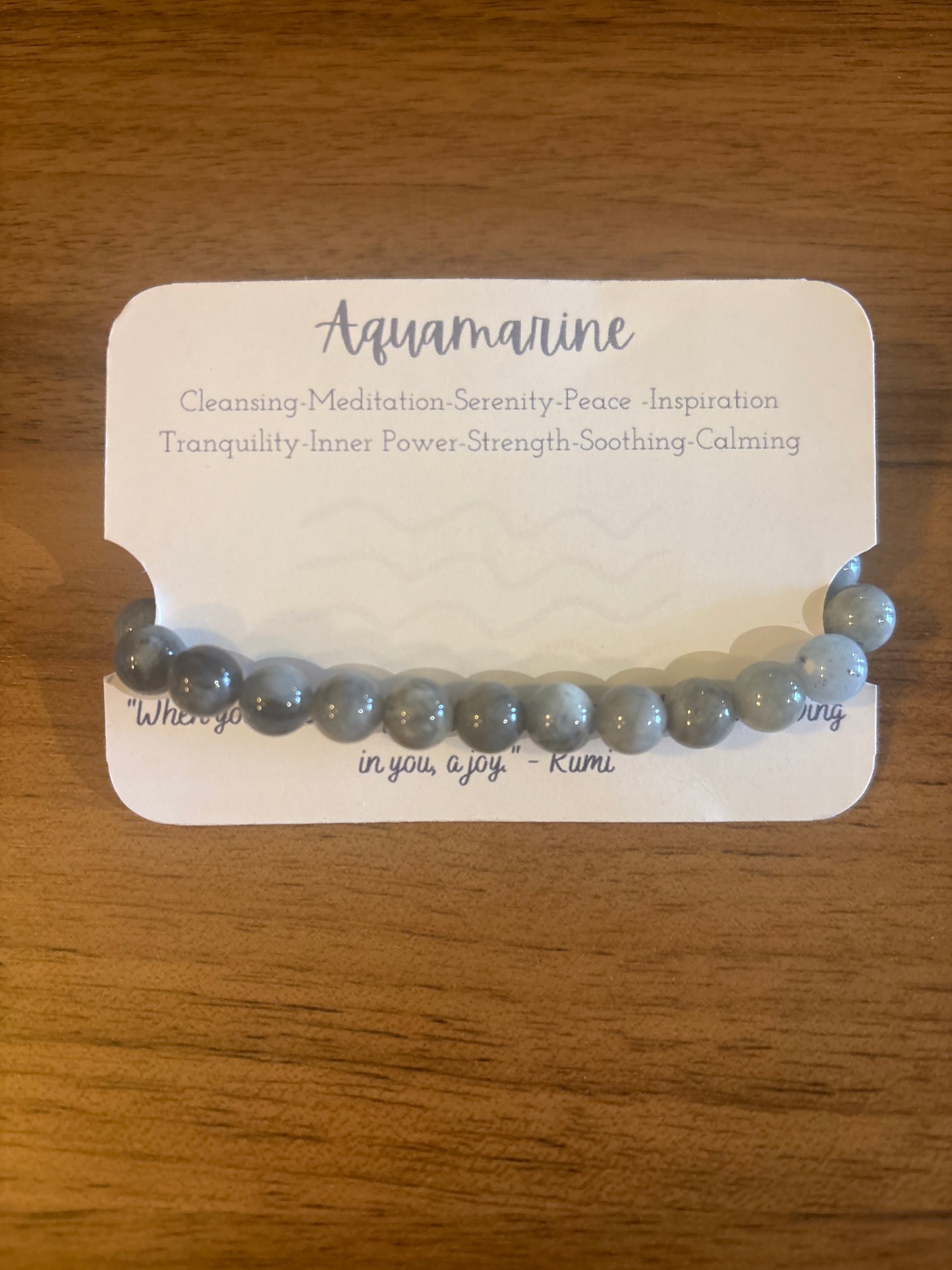 YogiCharms - Gemstone Bracelette on Card