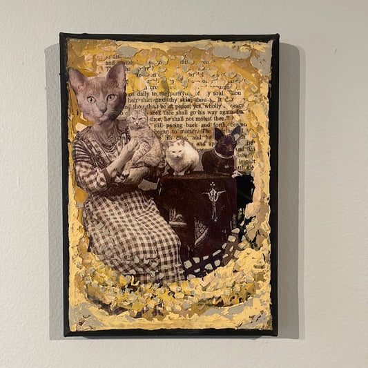 Jen Lados - Cats with Babes - resin