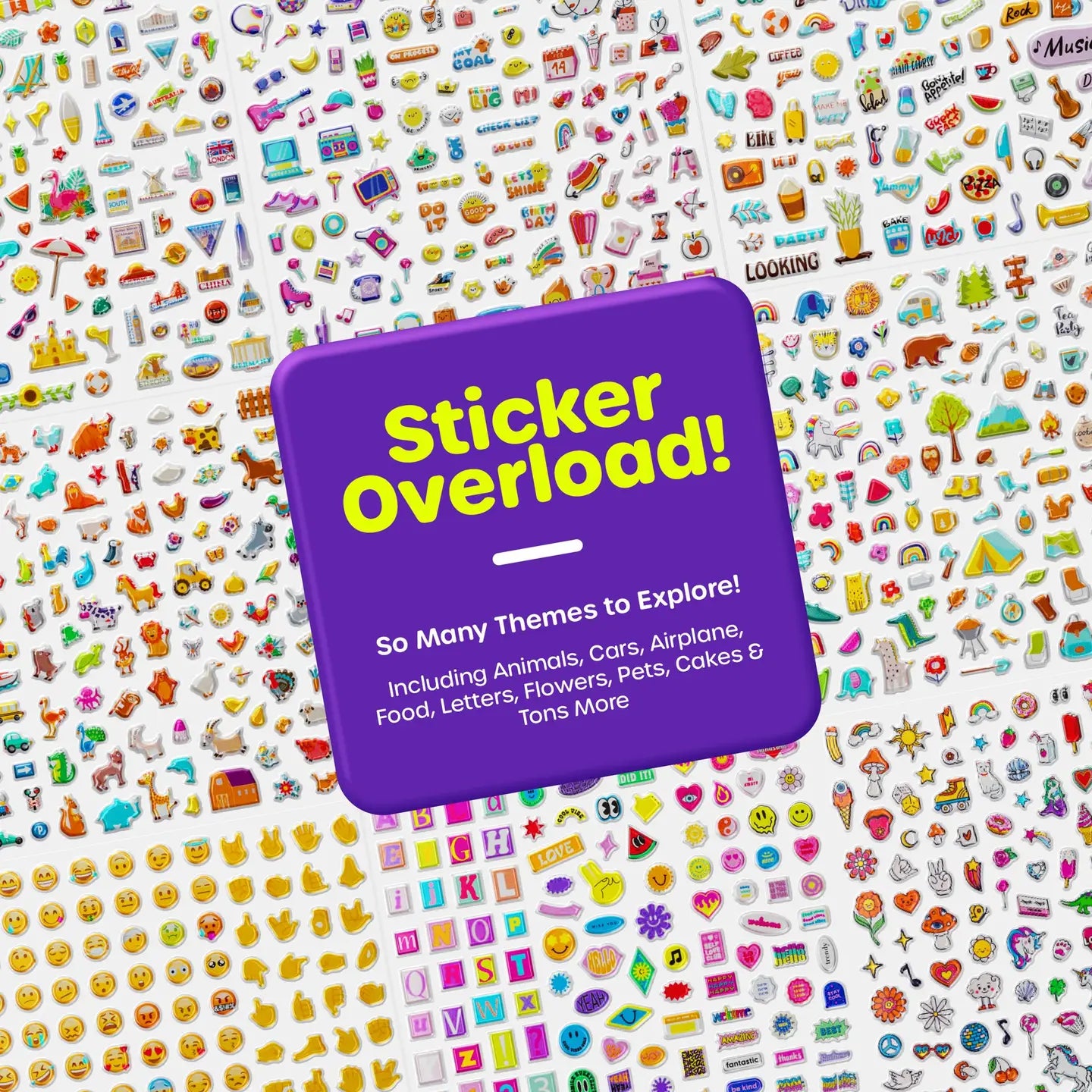 1000+ 3D Puffy Stickers - Dan&Darci