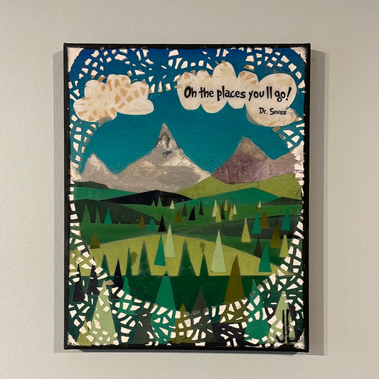 Jen Lados - Oh the Places you’ll go - with resin