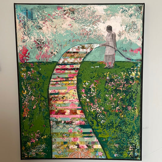 Jen Lados - Watering the Lawn with Resin