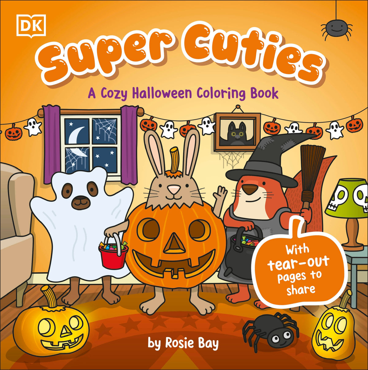 Super Cuties: A Cozy Halloween Coloring Book