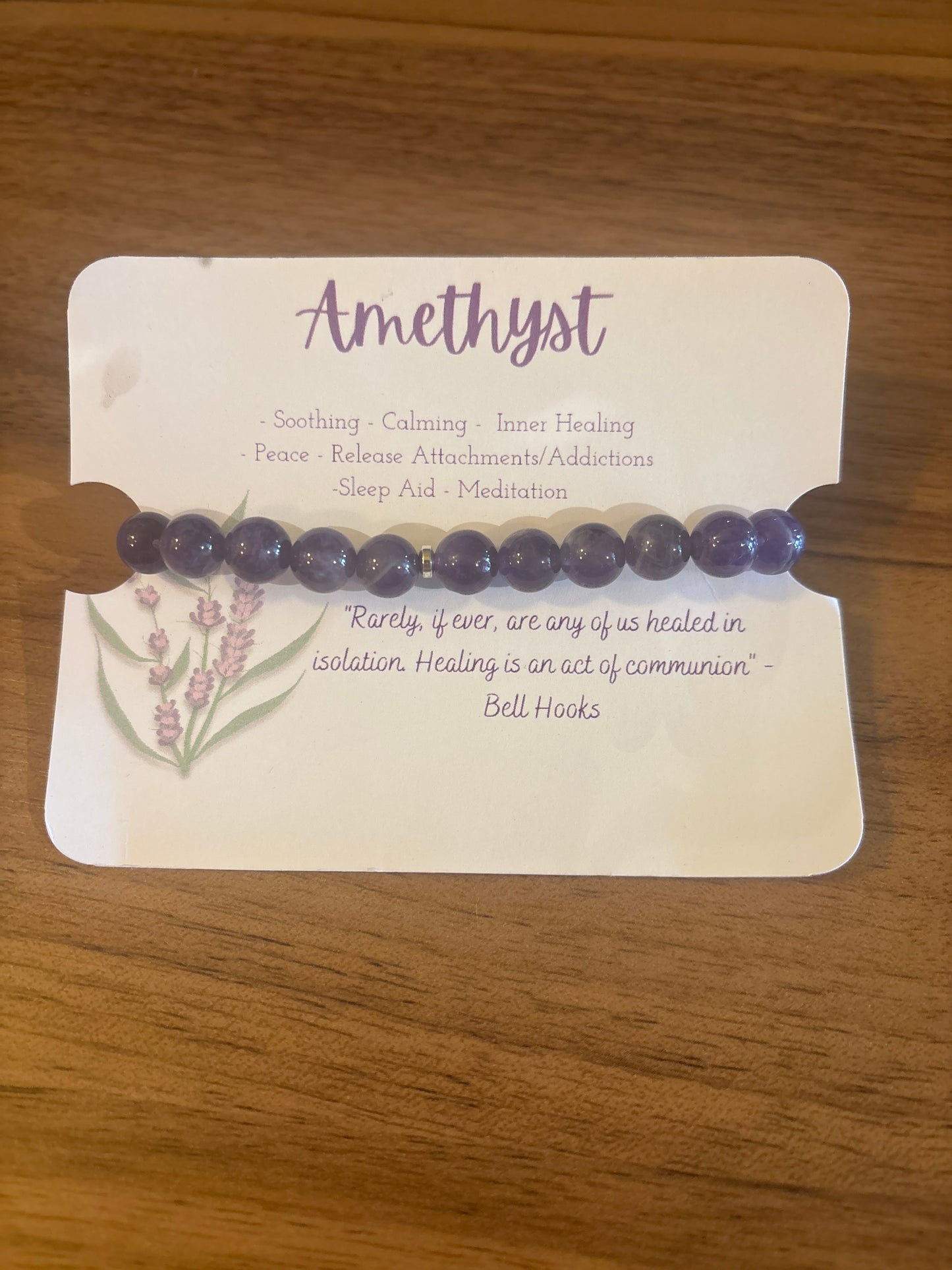 YogiCharms - Gemstone Bracelette on Card