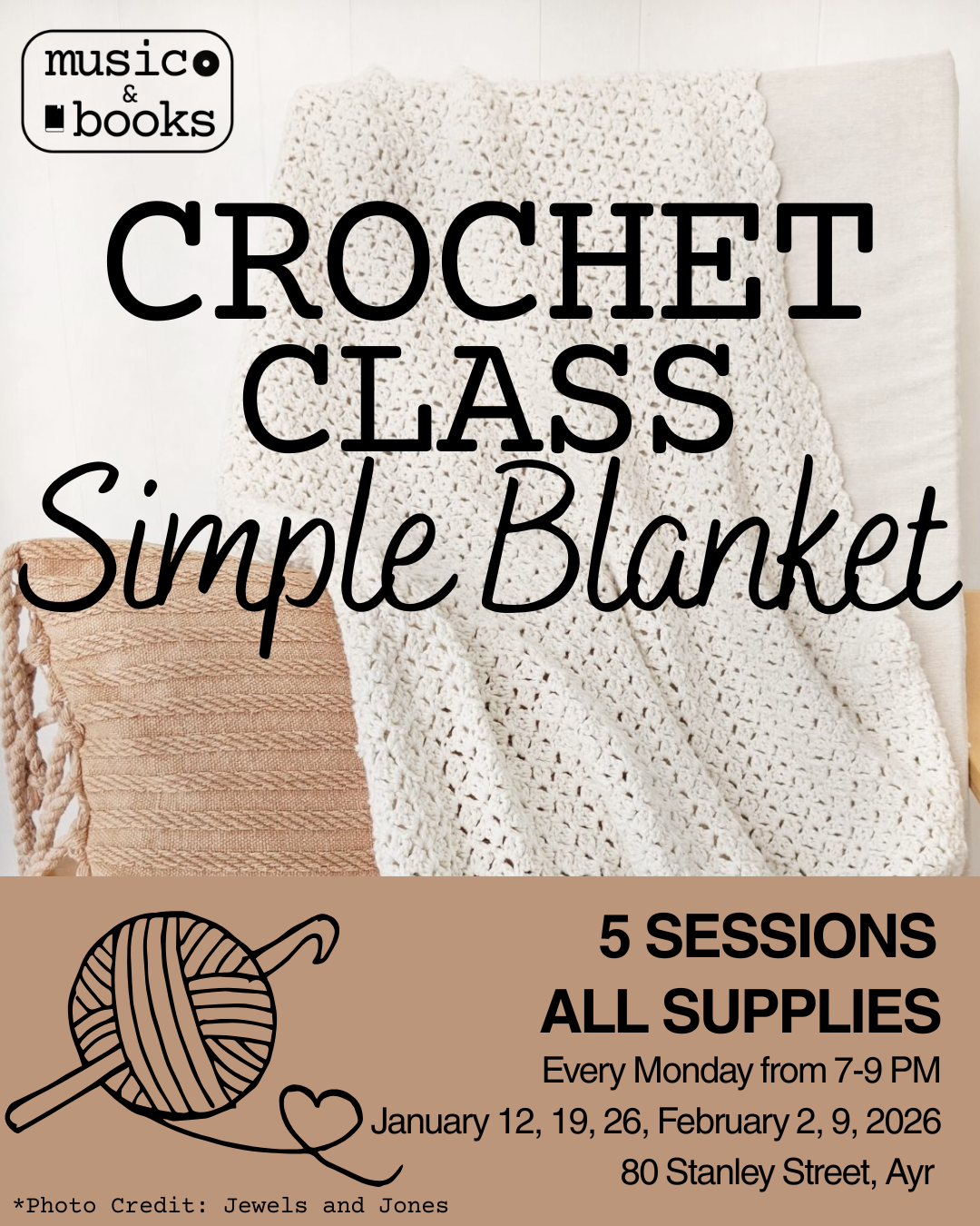 CROCHET CLASS: Simple Blanket