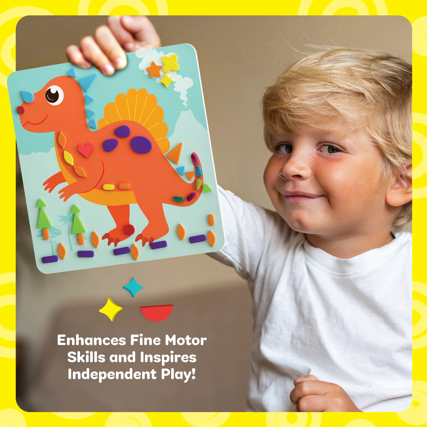 Mess-Free Foam Sticker Art Craft Kit For Kids - Dan & Darci